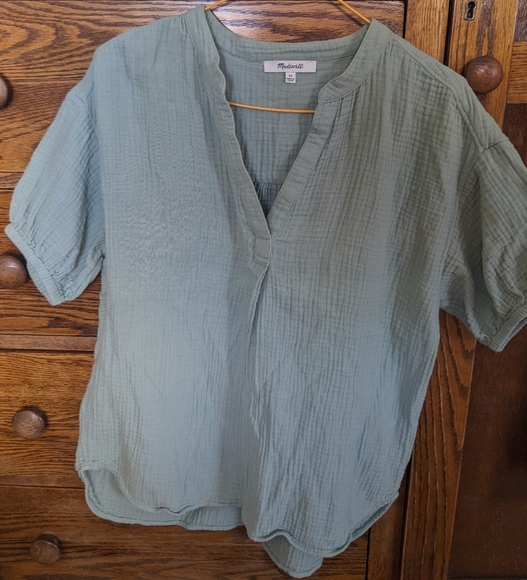 Madewell crinkle gauze top - Picture 3 of 5